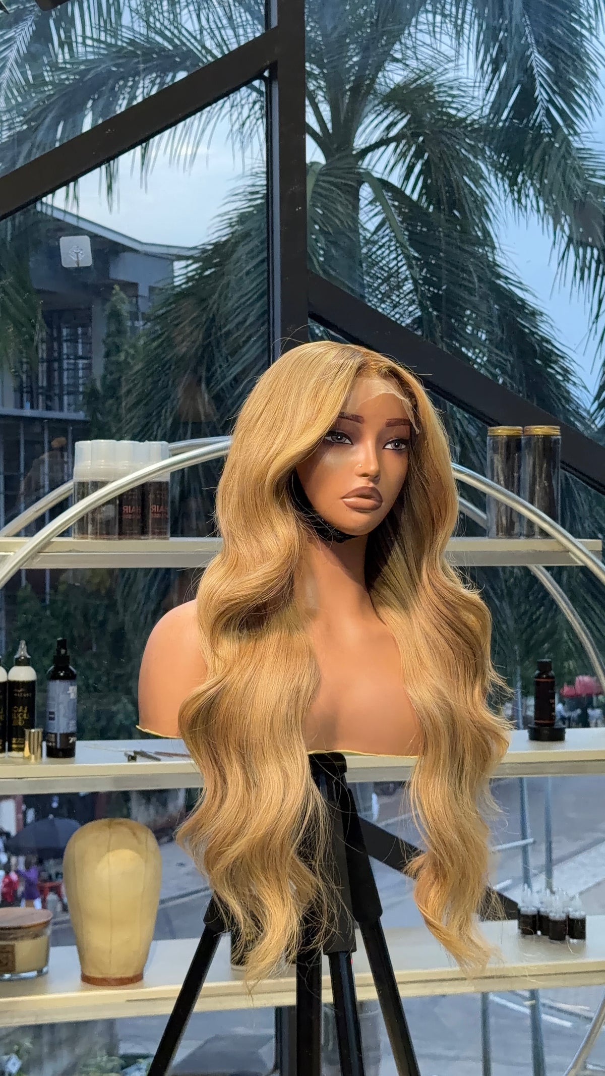 Natural blonde single donor hair