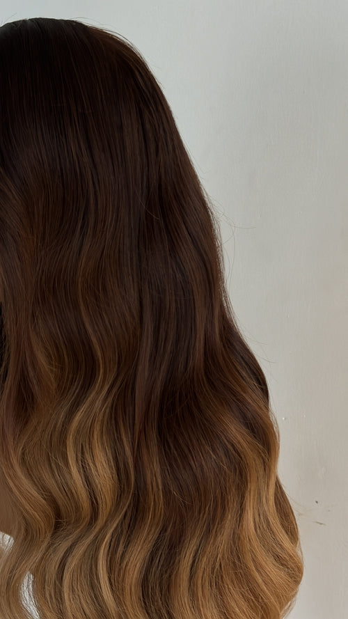 1 Two toned brown.