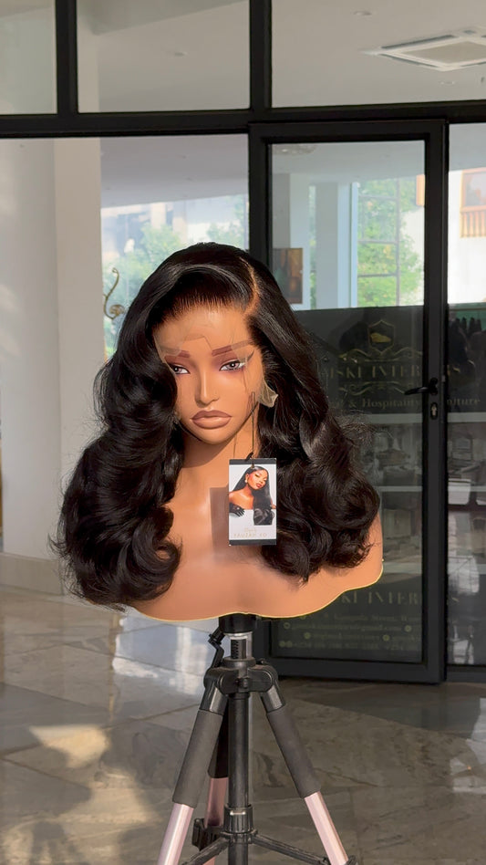 Short raw wavy.