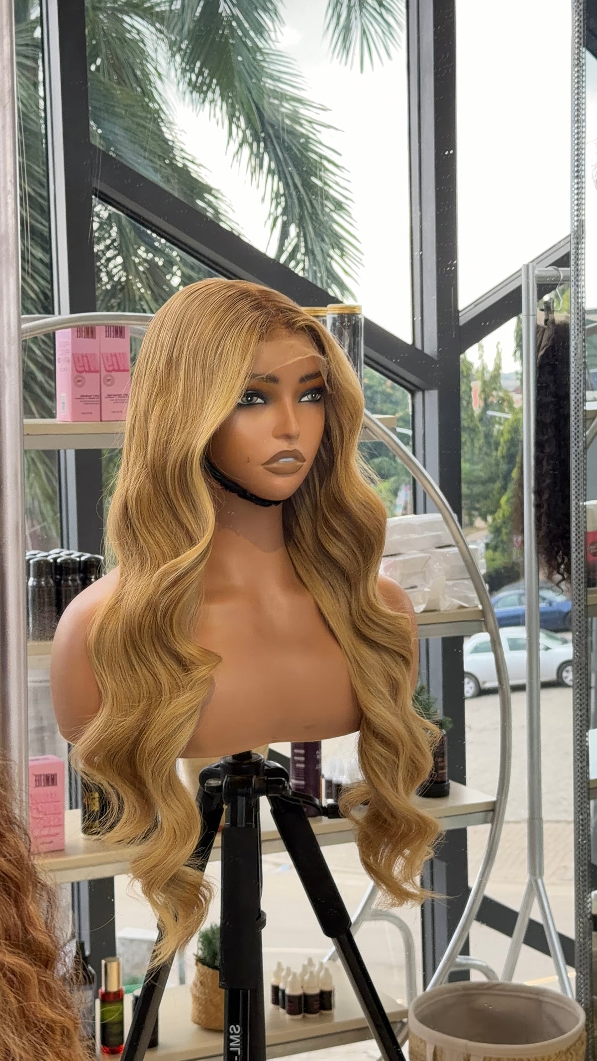 Natural blonde single donor hair
