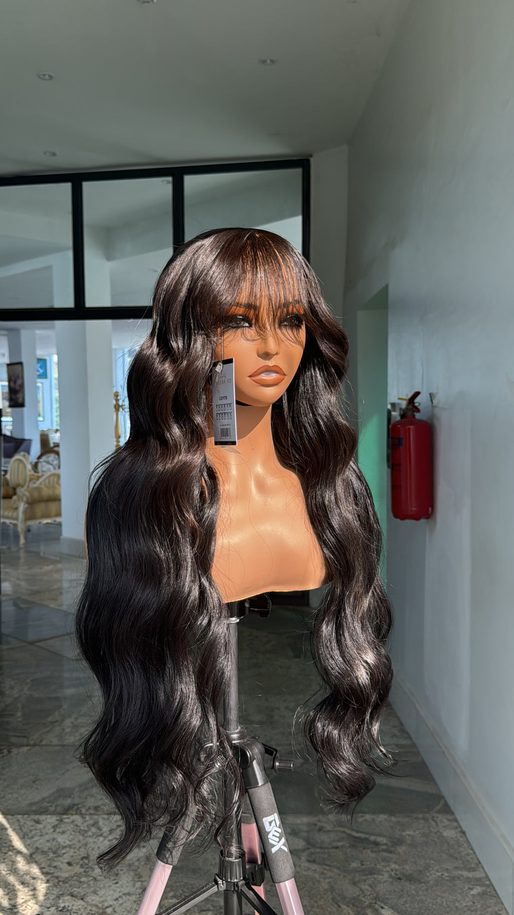 Raw wavy with bangs