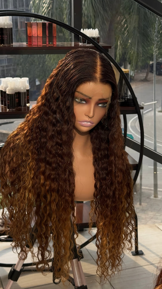 Brown with blonde tips Burmese curly