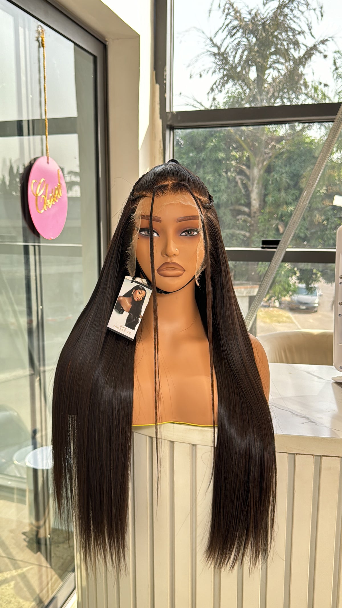 Straight baby hair