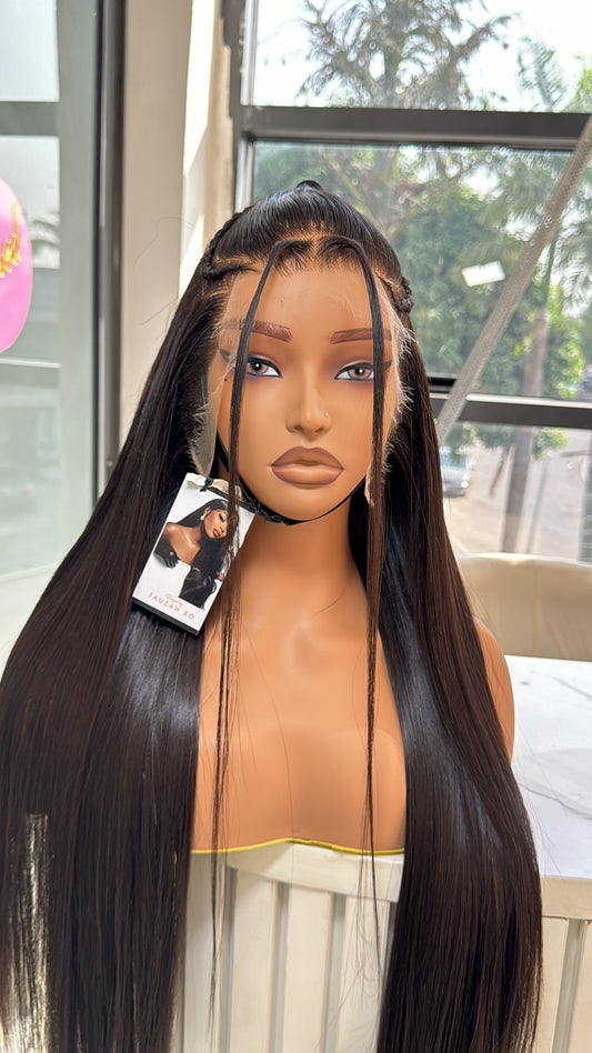 Straight baby hair