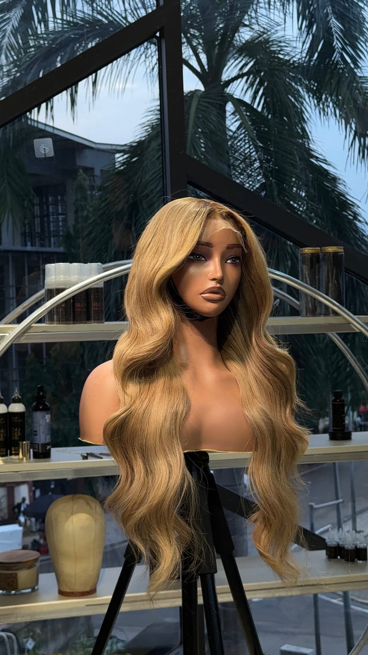 Natural blonde single donor hair