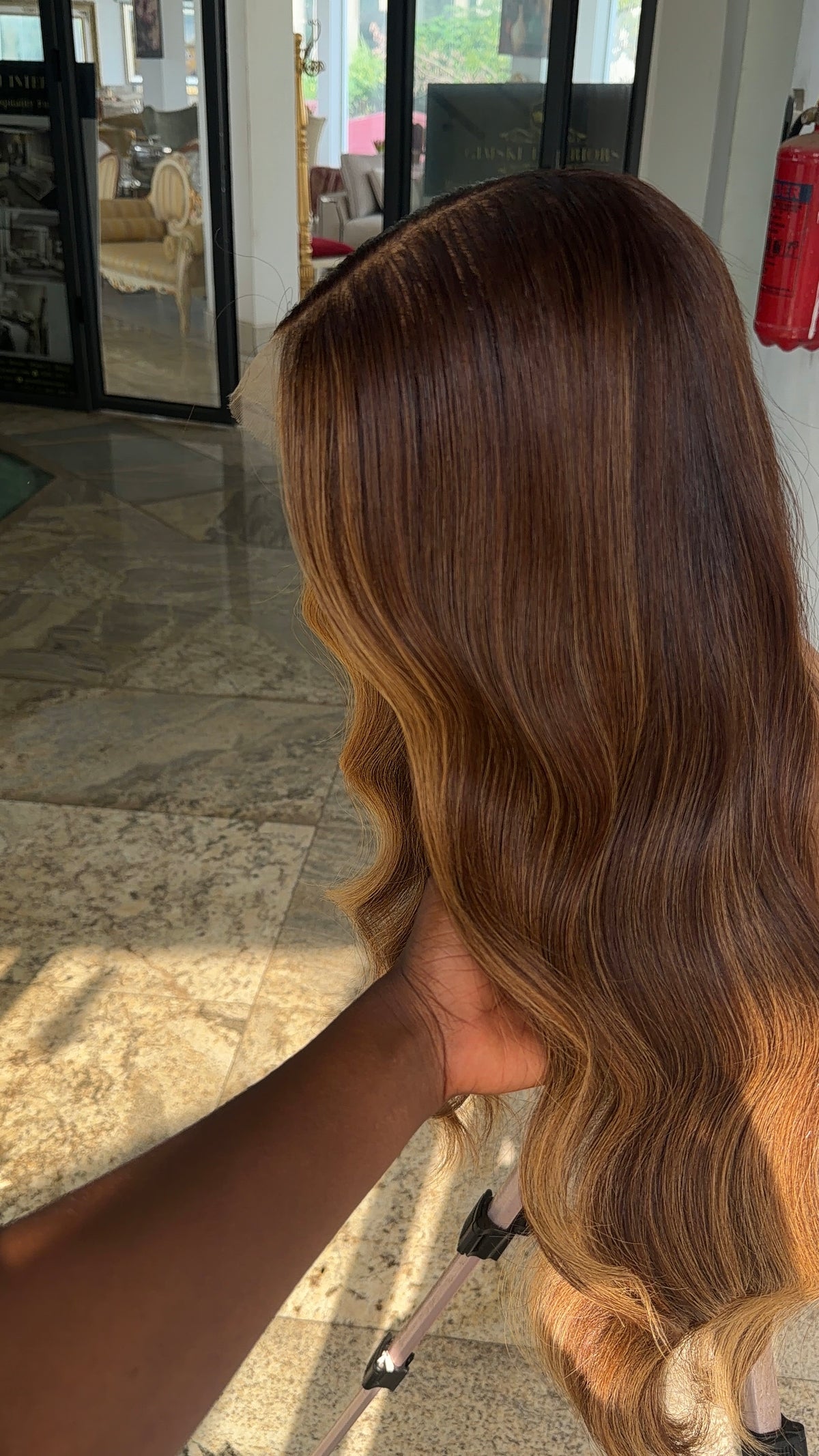 Warm toned highlights